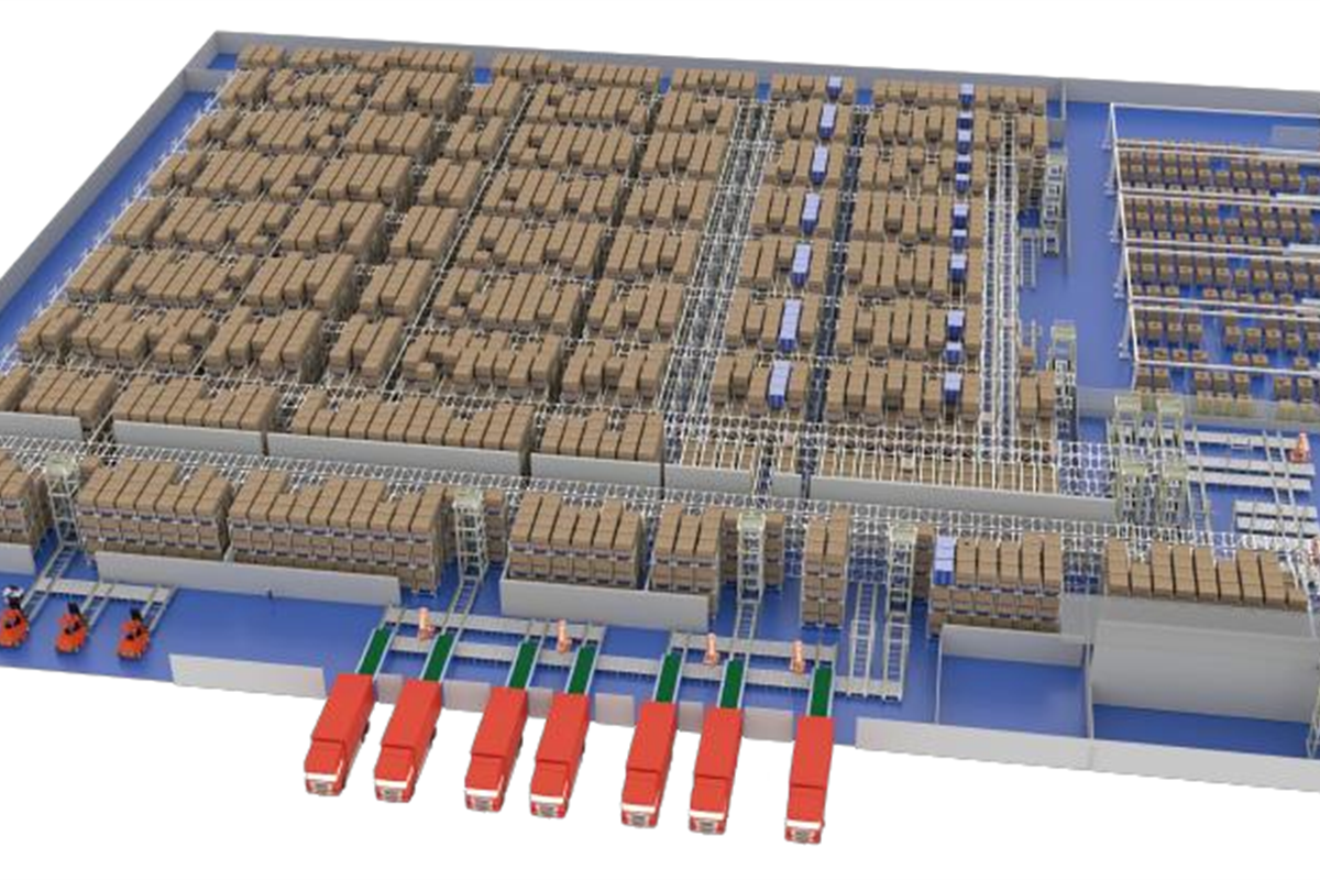 Smart Warehouse — 4-Way Shuttle ASRS